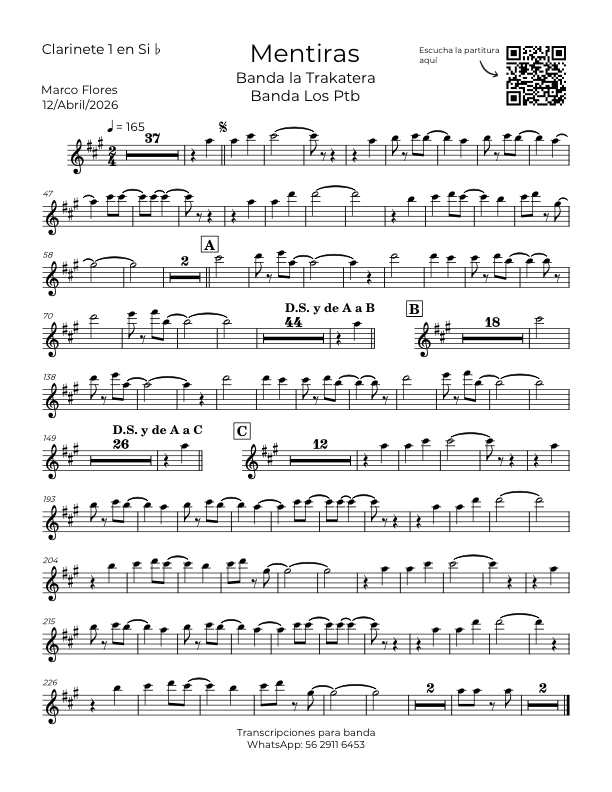 La imagen puede contener una previsualizacion de una partitura